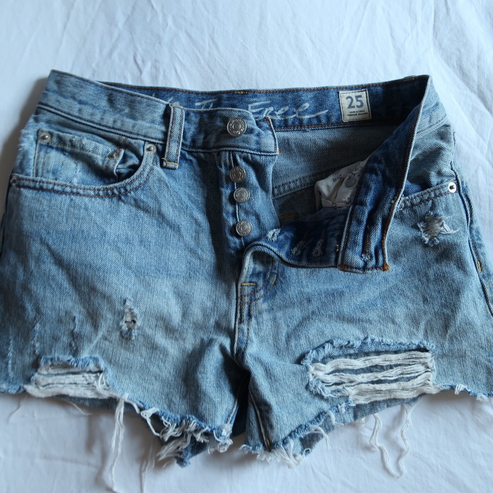 Free People Jean Shorts